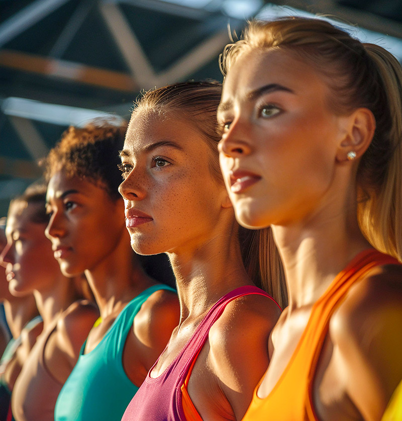 portrait de femmes en competition
